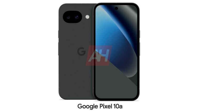 Rendu officiel du Google Pixel 10a