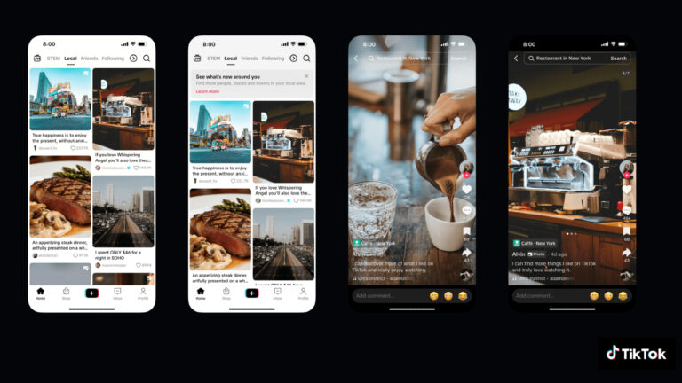 Le nouveau flux local de TikTok utilise vos données de localisation précises, mais il est opt-in