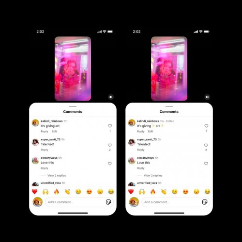 Instagram vous permet désormais de modifier les commentaires après la publication