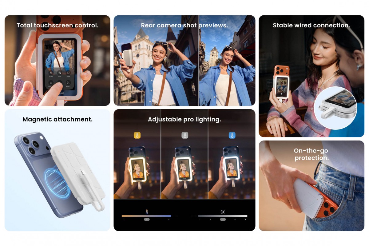 Insta360 Snap ajoute un viseur à écran tactile magnétique à votre téléphone 