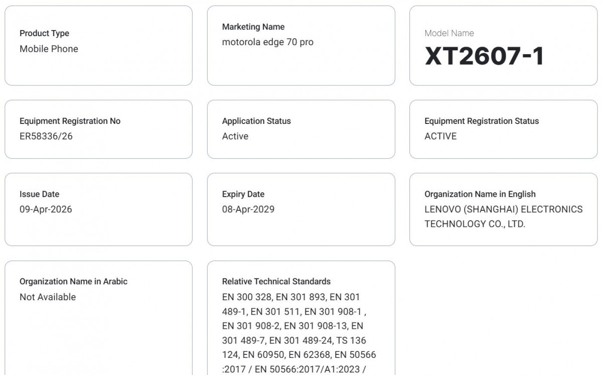 Motorola Edge 70 Pro et Razr 70 Ultra obtiennent de nouvelles certifications avant leur dévoilement imminent