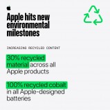 Les jalons verts d'Apple