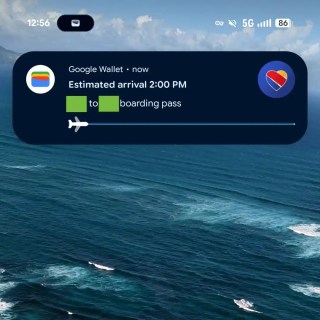 Suivi des vols Google Wallet