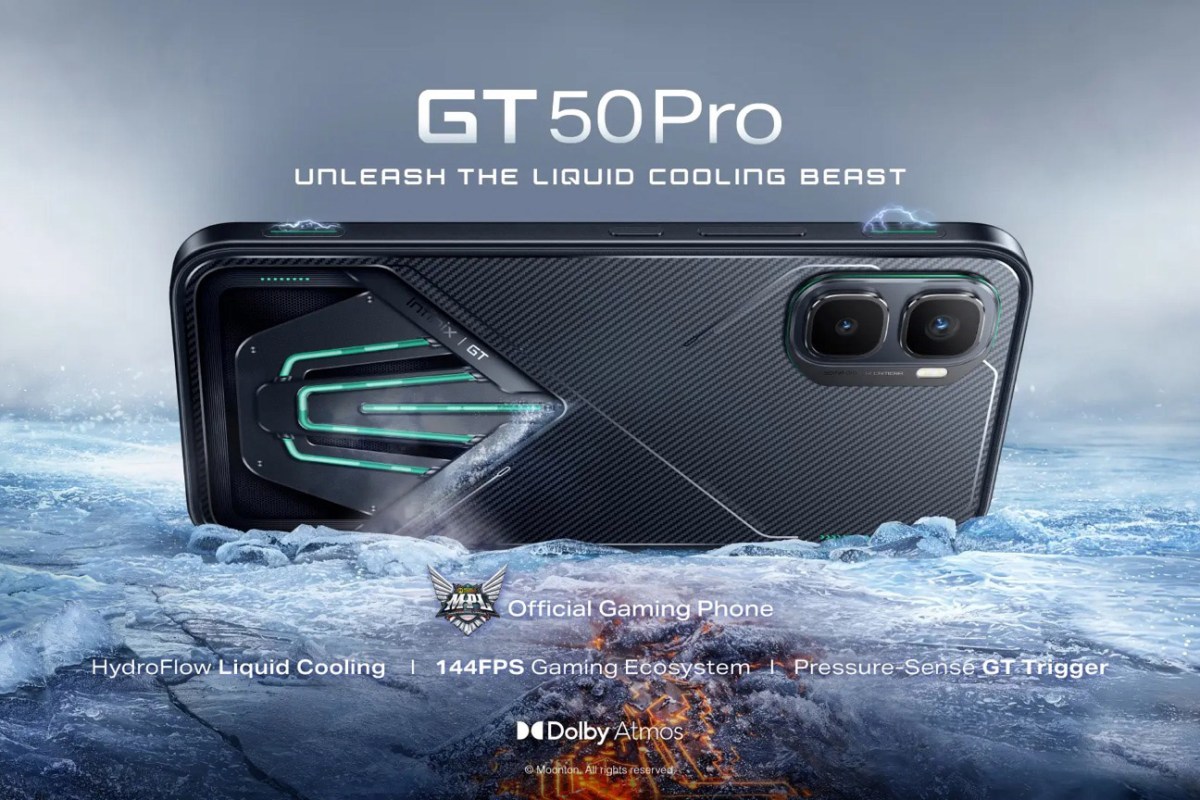 Infinix GT 50 Pro arrive avec un refroidissement liquide HydroFlow, des gâchettes d'épaule à double pression et Dimensity 8400