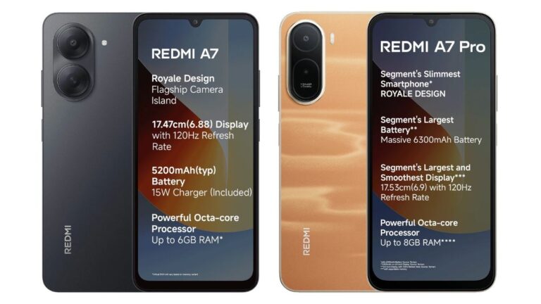Annonce des téléphones 4G économiques Redmi A7 et A7 Pro
