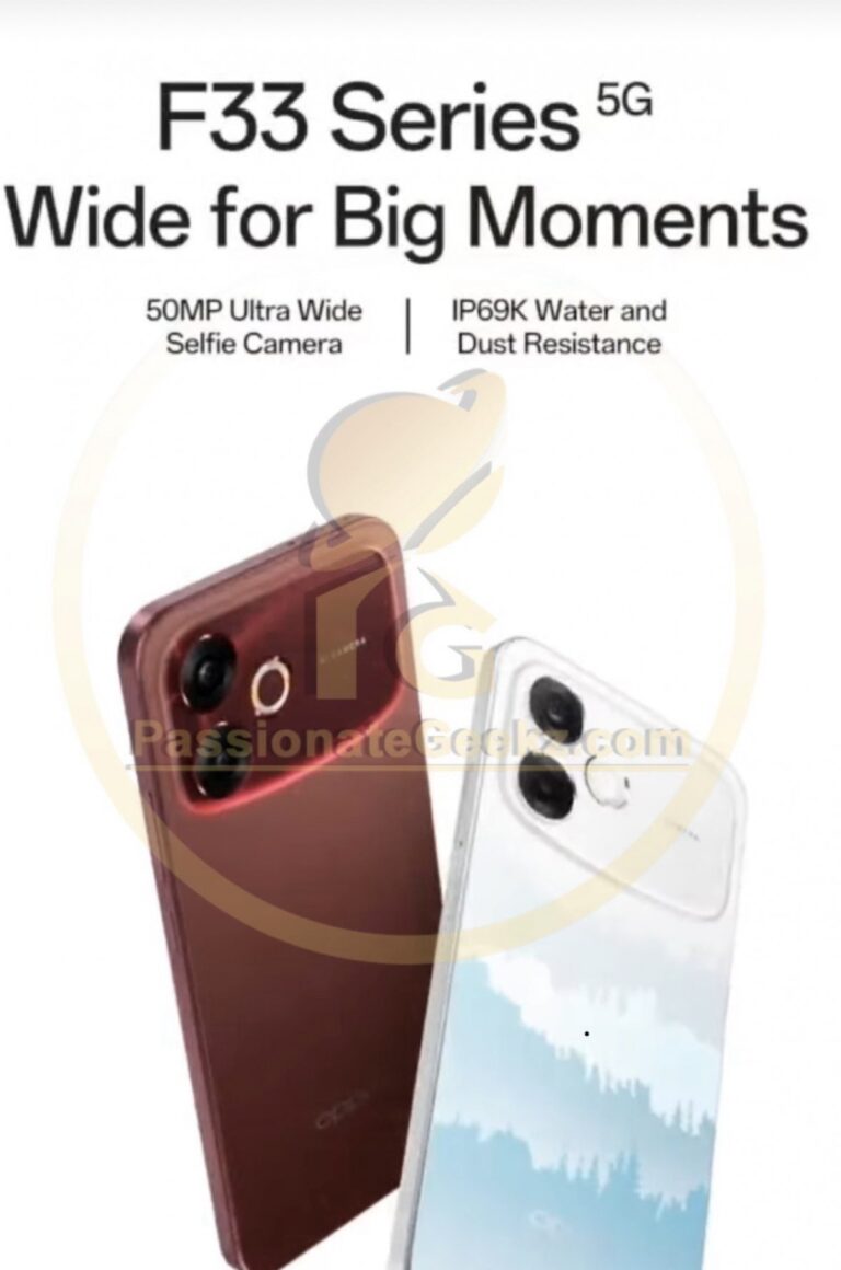 Les spécifications, le prix et la date de lancement de l&rsquo;Oppo F33 Pro 5G ont été divulgués