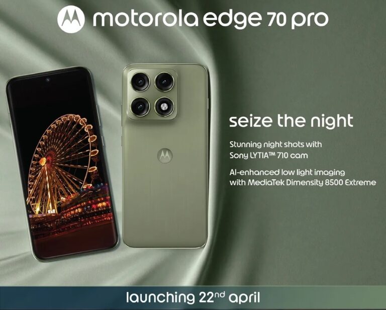 Motorola Edge 70 Pro fera ses débuts le 22 avril, spécifications clés révélées