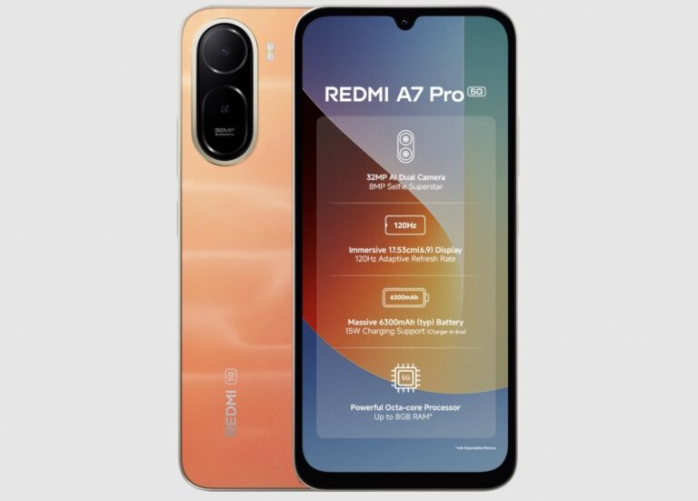 Redmi A7 Pro 5G devient officiel avec un écran de 6,9 ​​pouces et une batterie de 6 300 mAh