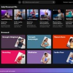Spotify présente le centre de remise en forme avec des vidéos d&rsquo;entraînement guidées, en partenariat avec Peloton