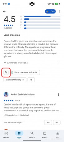 Vous pouvez désormais rechercher des avis sur le Google Play Store