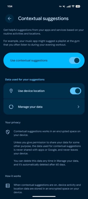 Suggestions contextuelles sur Pixel 10a (crédit : 9to5Google)