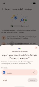 Migration du mot de passe Google Password Manager