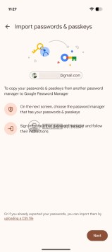 Migration du mot de passe Google Password Manager