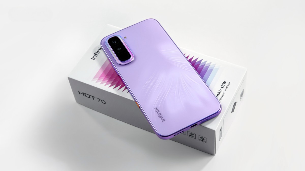 Infinix détaille le design du Hot 70 