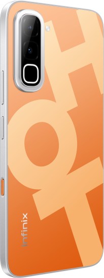 La couleur de l'Infinix Hot 70 Thermo Orange change en arrière