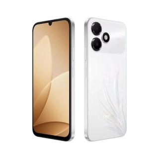 Oppo A6c en blanc plume