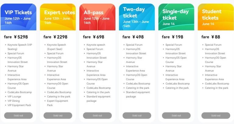 La conférence des développeurs de Huawei est prévue du 12 au 14 juin, les billets sont déjà en vente