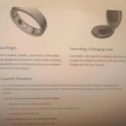 La date de lancement d&rsquo;Oura Ring 5 fuit et c&rsquo;est la semaine prochaine