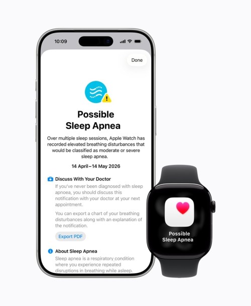 Les notifications d&rsquo;apnée du sommeil et les fonctionnalités de test auditif d&rsquo;Apple sont désormais disponibles en Inde