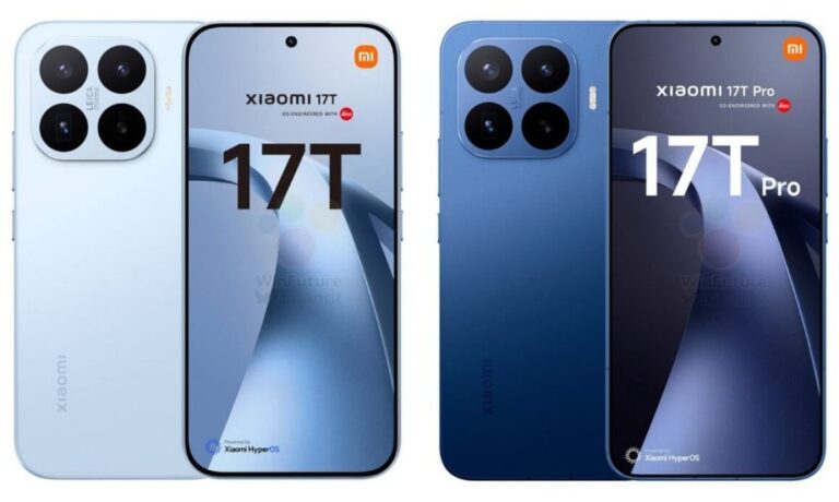 Spécifications, images officielles et prix des Xiaomi 17T et 17T Pro divulgués