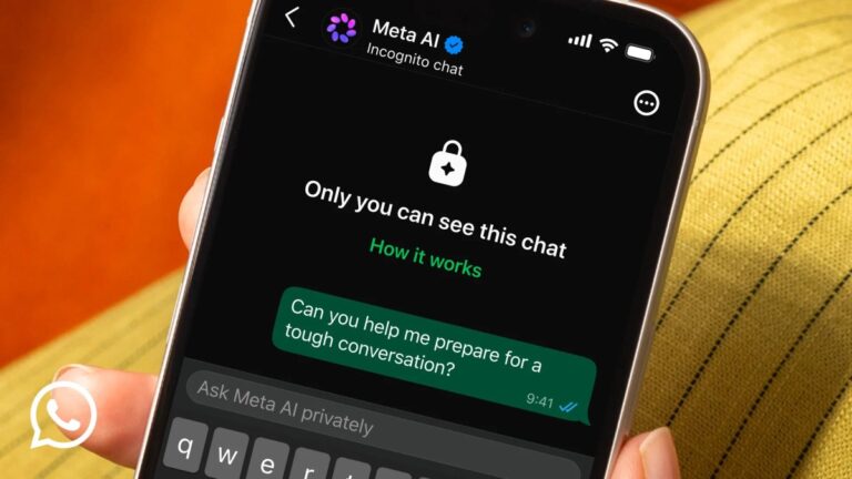 WhatsApp introduit les chats incognito avec Meta AI