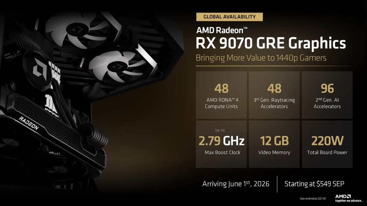 AMD revisite d'anciens produits au Computex 2026 avec 5800X3D, 7700X3D et RX 9070 GRE