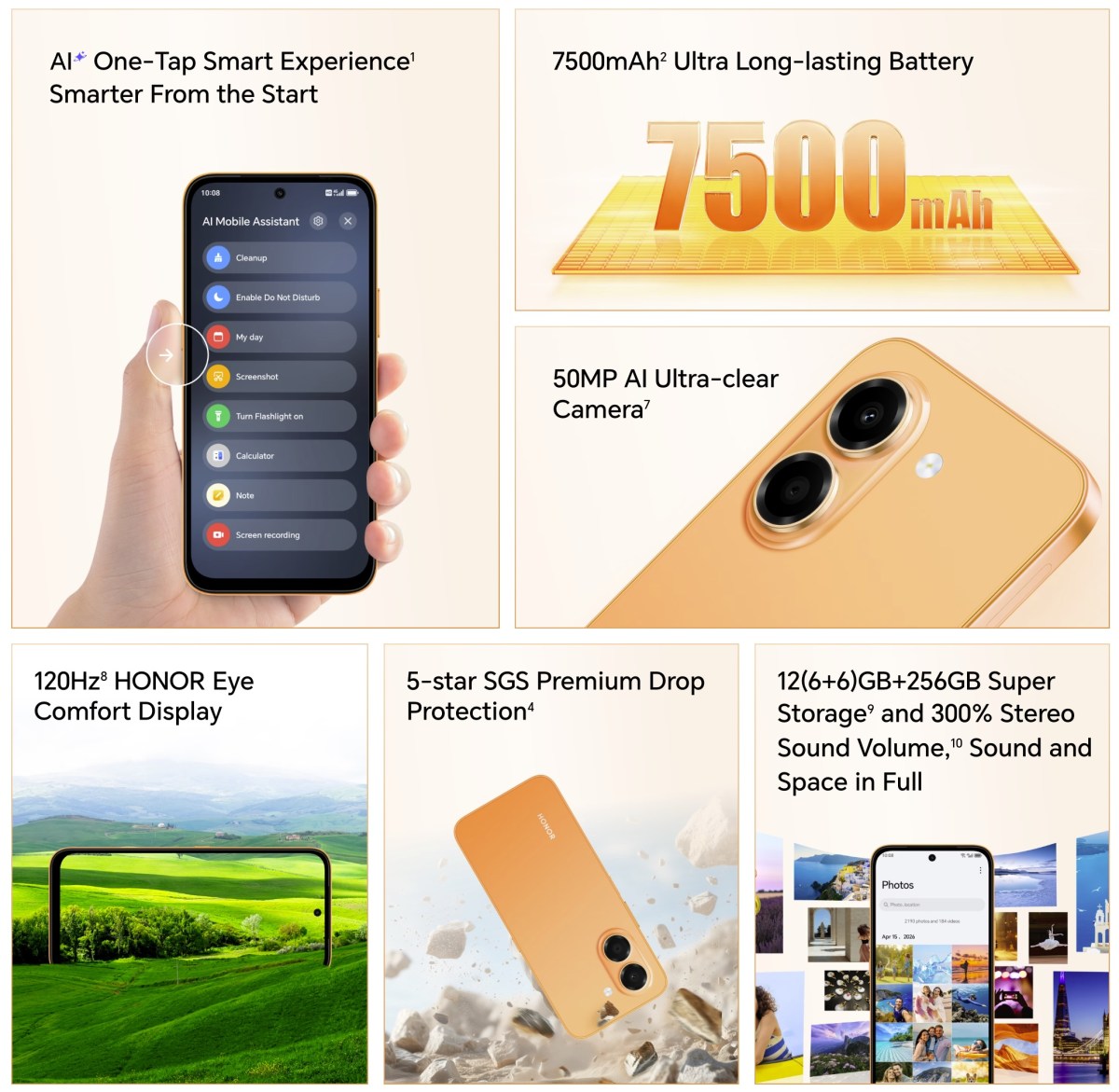 Honor X7e lancé silencieusement avec une batterie de 7 500 mAh