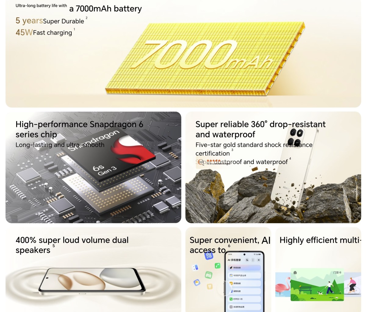Honor Play11 Plus et Play10 5G deviennent officiels avec des batteries de 7 000 mAh