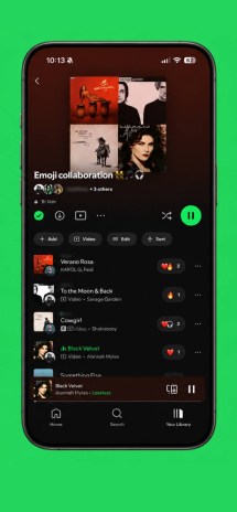 Les listes de lecture collaboratives dans Spotify prennent désormais en charge les réactions emoji