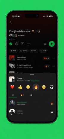 Les listes de lecture collaboratives dans Spotify prennent désormais en charge les réactions emoji