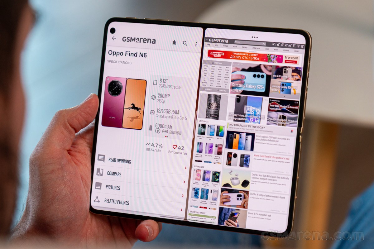 Fuite des détails de conception du pliable large Oppo Find N7