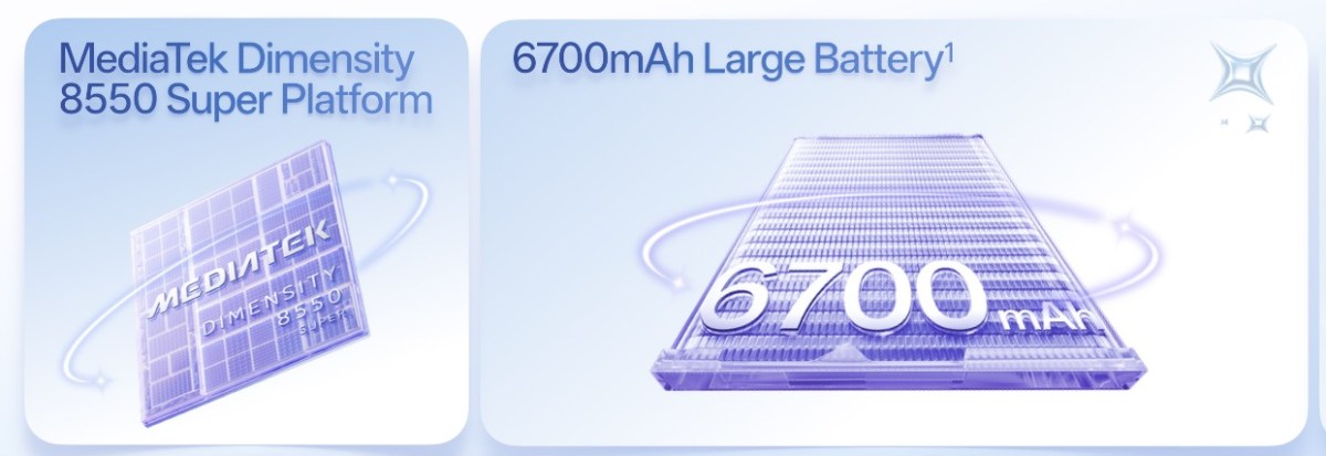 Chipset et batterie Reno16 Pro (Global) 