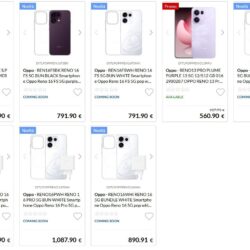 Fuite des prix des Oppo Reno16, Reno16 Pro et Reno16 FS pour l’Europe