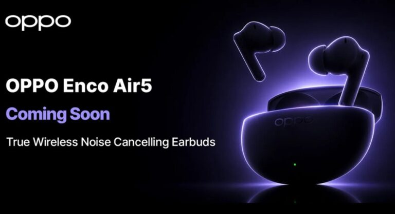 Les écouteurs Oppo Enco Air5 TWS dévoilés avant le lancement