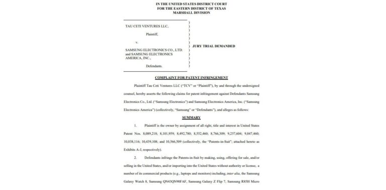 Samsung est poursuivi en justice par un autre troll des brevets qui tente de gagner rapidement de l&rsquo;argent