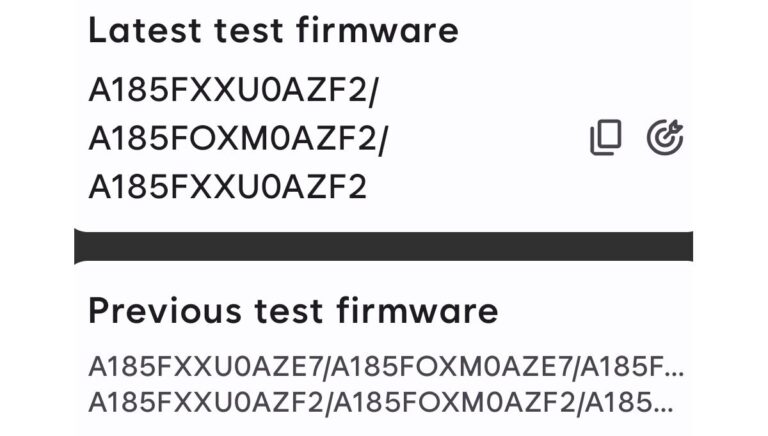 Samsung travaille déjà sur les versions du firmware du Galaxy A18