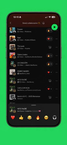 Spotify ajoute des réactions emoji aux listes de lecture collaboratives