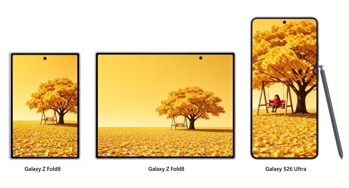 Le Galaxy Z Fold8 apparaît dans une autre fuite factice, cette fois en noir