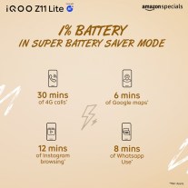 iQOO Z11 Lite contiendra une batterie de 6 500 mAh