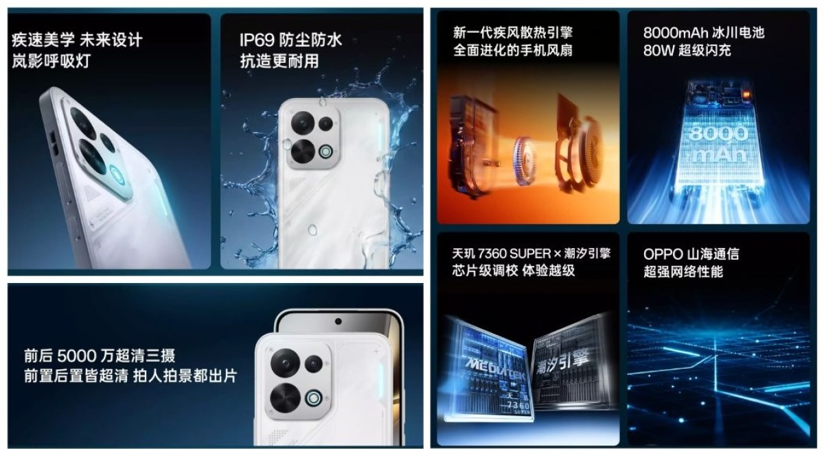 Oppo K15 sera lancé la semaine prochaine avec une batterie de 8 000 mAh et un ventilateur de refroidissement intégré