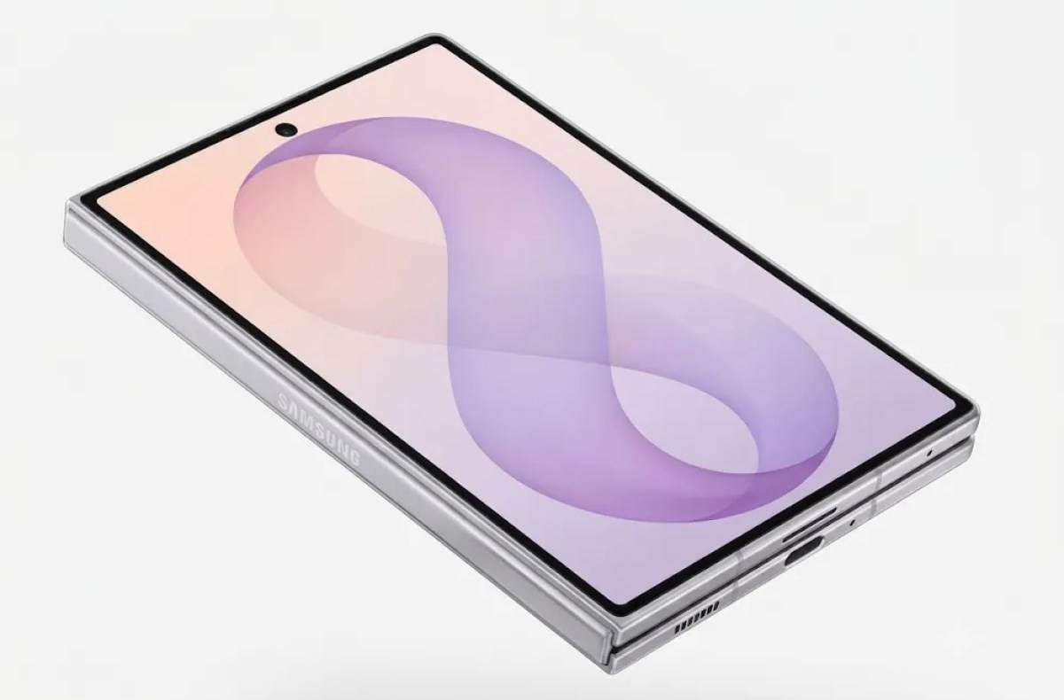 Plus de rendu de surface du Galaxy Z Fold8 (large) avant Unpacked