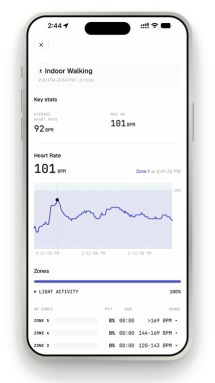 L'application suit un riche ensemble de données de santé pour mesurer votre état
