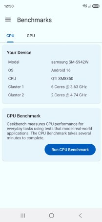 Test du Samsung Galaxy S26 Geekbench 7