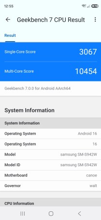 Test du Samsung Galaxy S26 Geekbench 7