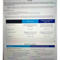 AT&T augmente ses prix le mois prochain, révèle un document divulgué