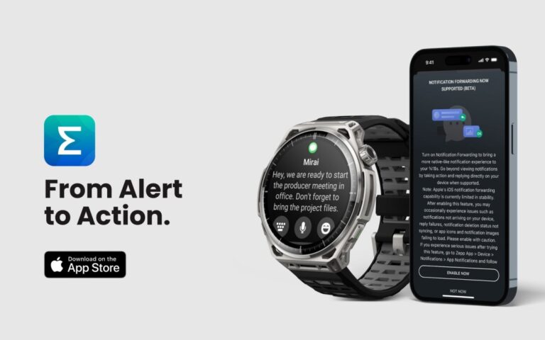 Amazfit lance une fonctionnalité bêta pour le transfert de notifications iOS