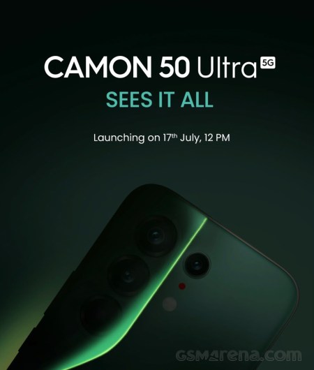 La date de lancement du Tecno Camon 50 Ultra en Inde annoncée