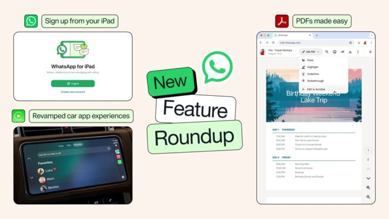 La mise à jour WhatsApp apporte la création de compte sur l&rsquo;iPad