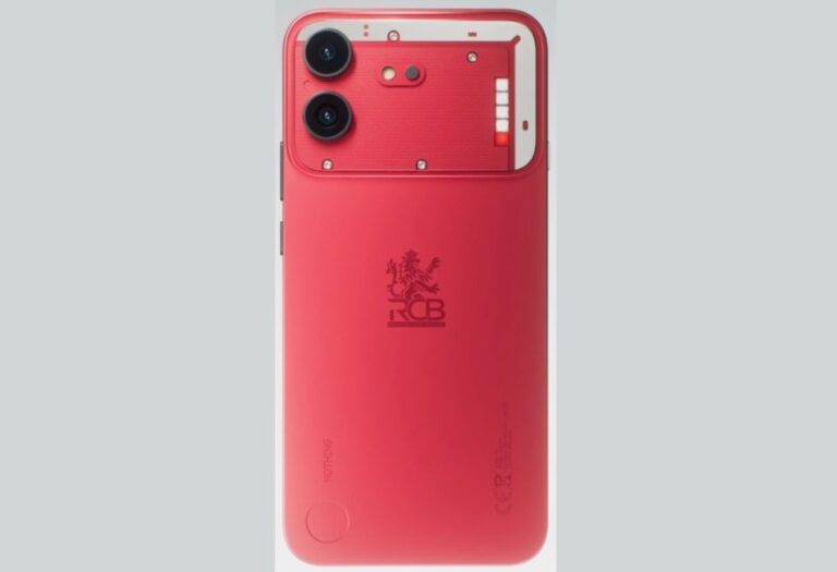 Le design de l&rsquo;édition RCB de Nothing Phone (4b) officiellement révélé