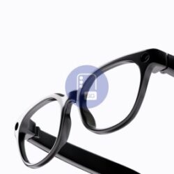Lunettes Samsung Galaxy et leur étui présentés dans l&rsquo;application Galaxy Glasses Manager
